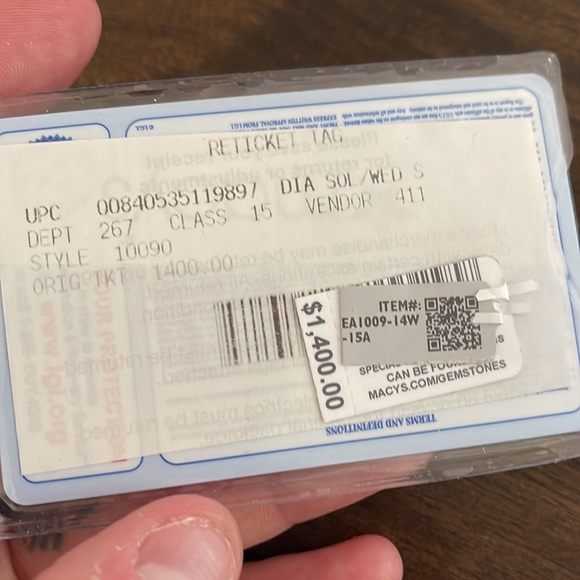 Macys diamond earrings - Picture 6 of 9